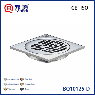Хорошая цена BQ10125-D Латунный напольный трап онлайн